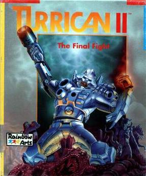 Turrican II: The Final Fight - Amiga box art (1991) - Rainbow Arts