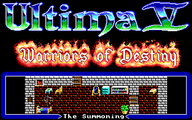 Ultima V: Warriors of Destiny - box art