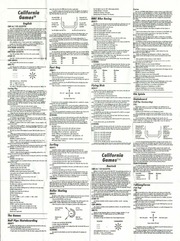 California Games US Gold manual cover
