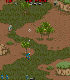 Commando arcade gameplay - vertical scrolling jungle action