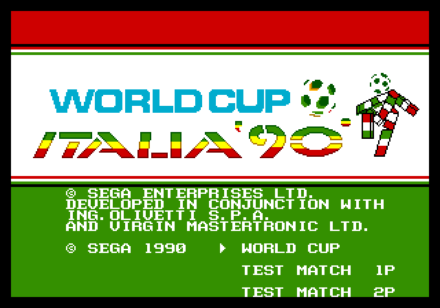 World Cup Italia '90 - Amiga gameplay screenshot