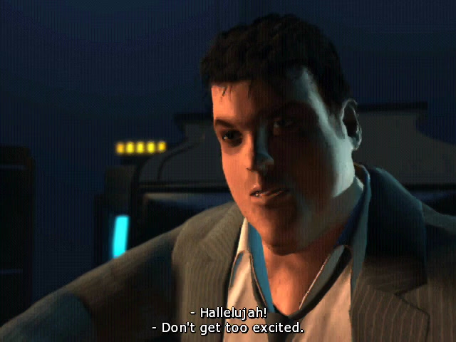 Blade Runner 1997 PC game screenshot showing the voxel-rendered Los Angeles environment