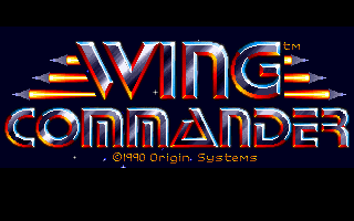 Wing Commander I (1990) gameplay - the 3D space combat engine running on DOS hardware