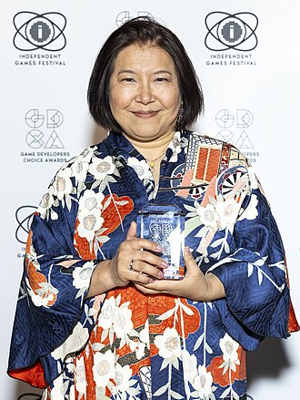 Yoko Shimomura at the 2024 Game Developers Choice Awards