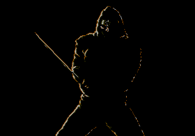 Revenge of Shinobi - gameplay screenshot showing ninja in action