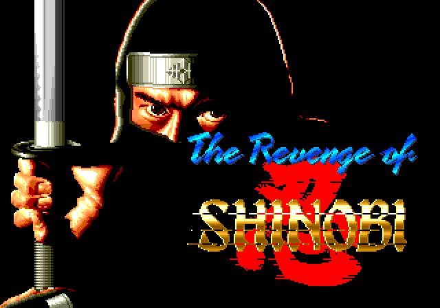 Revenge of Shinobi title screen