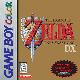 Link's Awakening DX - Game Boy Color North American box art (1998)